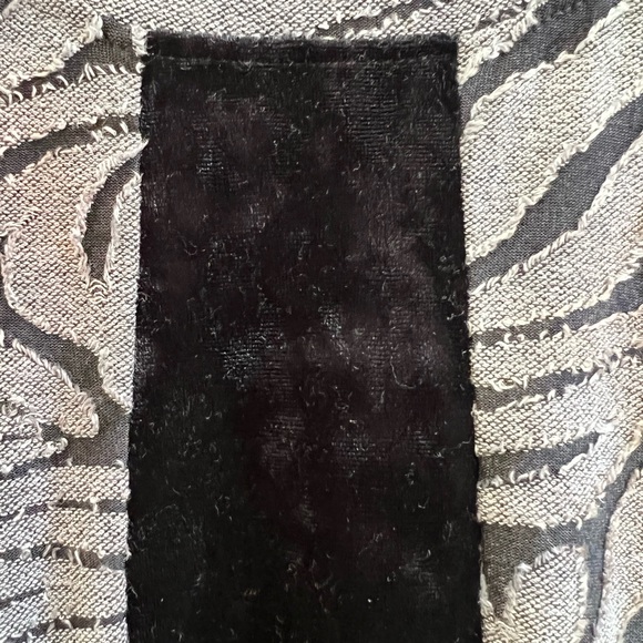 LOGO Lori Goldstein Velvet Panel Zebra Print Tunic Top XL Lagenlook Boho Artsy - Picture 7 of 7